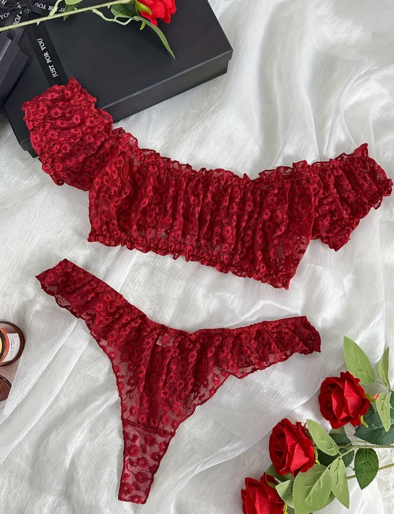 Crimson ruffle