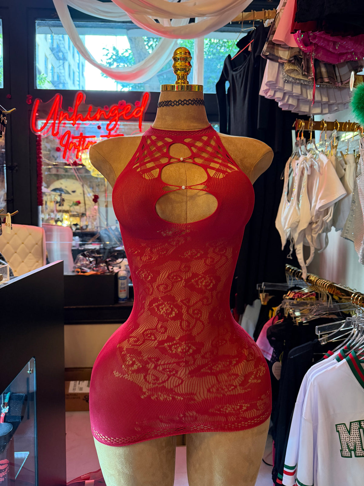 Caught in the Web Mini dress